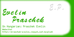 evelin praschek business card